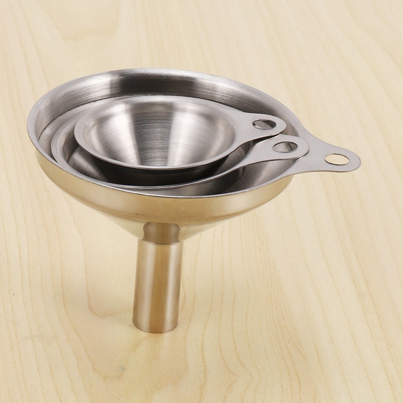 Bộ 3 Phễu Nhỏ Bằng Thép Không Gỉ Dùng Cho Nhà Bếp