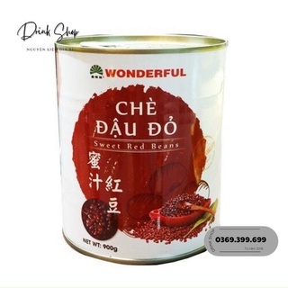 Chè Đậu Đỏ Wonderful Lon 900g
