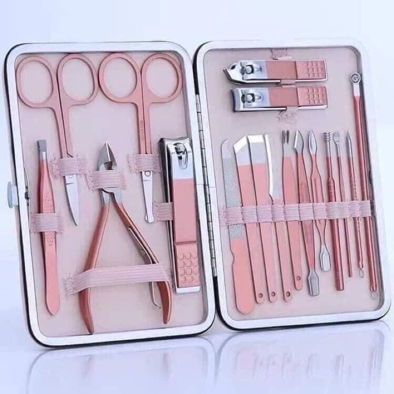 BỘ BẦM MÓNG MÀU HỒNG 18 CHI TIẾT ( siêu cute)