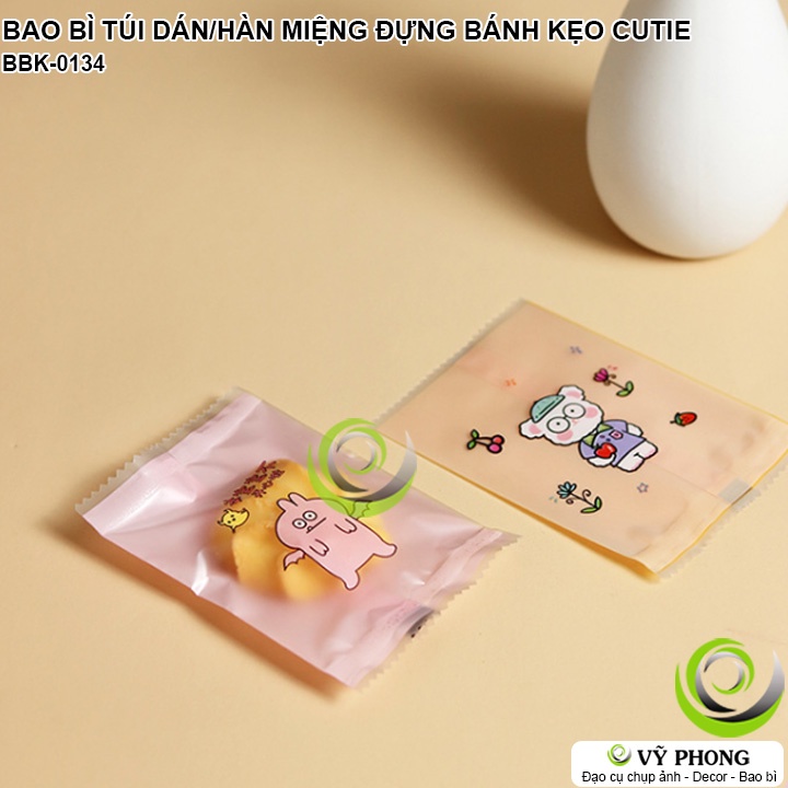 BAO BÌ TÚI HÀN MIỆNG DÁN MIỆNG ĐỰNG BÁNH KẸO CUTIE CARTOON LÀM QUÀ TẶNG DỊP LỄ TẾT NĂM MỚI NOEL BBK-0134