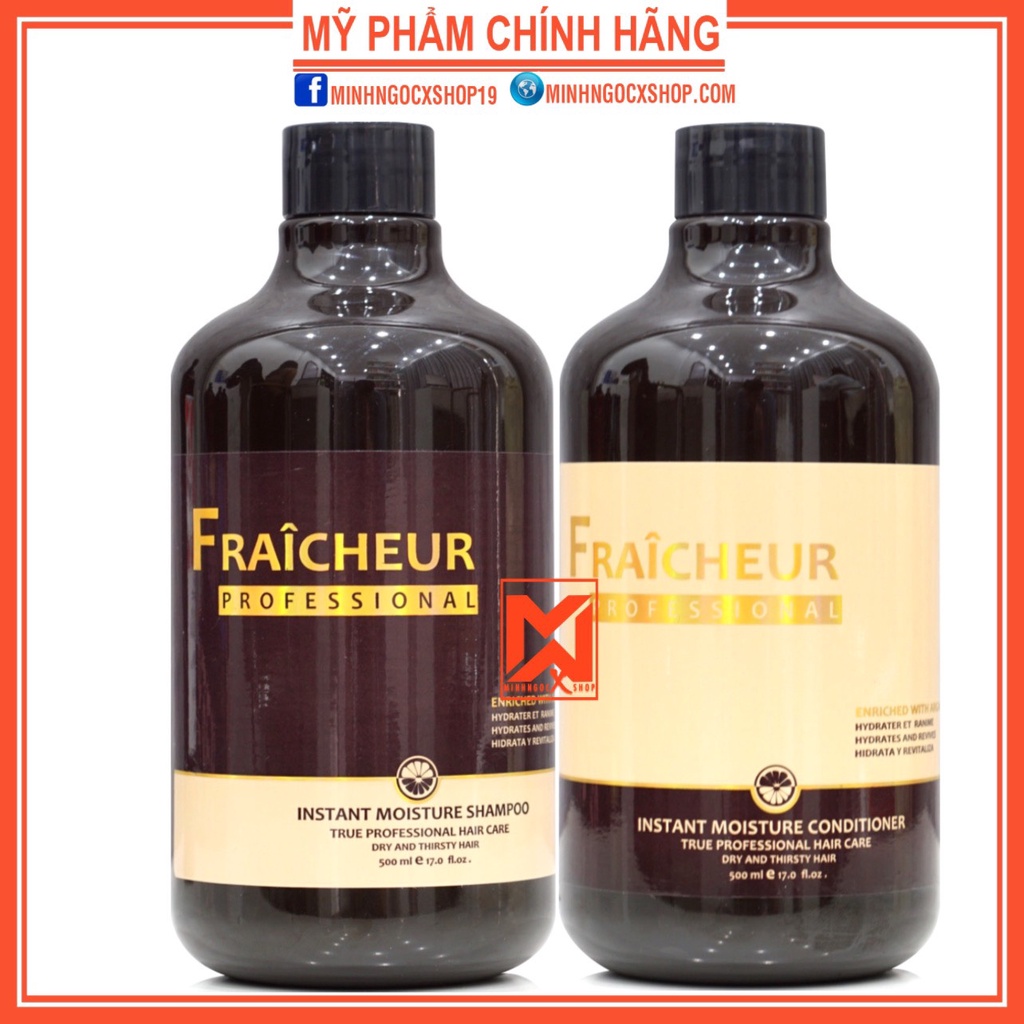 Dầu gội xả dưỡng ẩm phục hồi FRAICHEUR INSTANT MOISTURE 500ml chính hãng