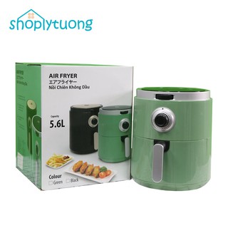 Nồi Chiên Không Dầu PW-8063 Dung Tích 5.6L Màu Xanh Bơ 1400W Chiên Nguyên Con Gà 2Kg