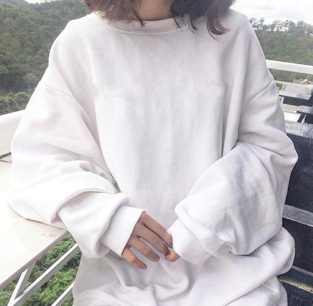 Áo sweater trơn chất nỉ trơn basic unisex
