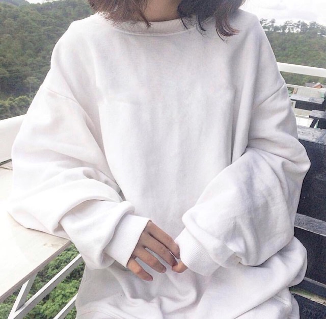 Áo sweater trơn chất nỉ trơn basic unisex | BigBuy360 - bigbuy360.vn