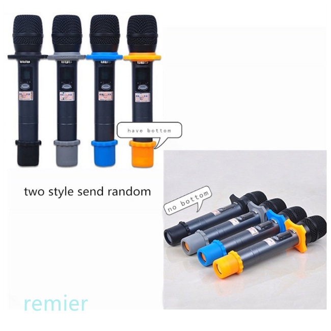 Bộ Vỏ Bọc Micro Cầm Tay Bằng Silicon Chống Sốc Chống Lăn Có Vòng Đỡ