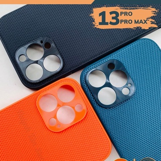 Ốp lưng iphone 13 pro max ip 13 pro 13 vân VẢI NYLON nhiều màu chống bám vân tay bảo vệ camera phụ kiện huỳnh tân store