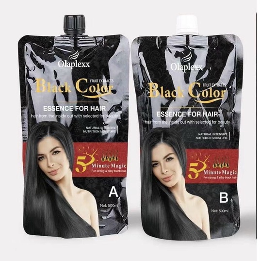 Cặp Kem Nhuộm Đen Phủ Bạc Black Color Cover Gray Hair Dye