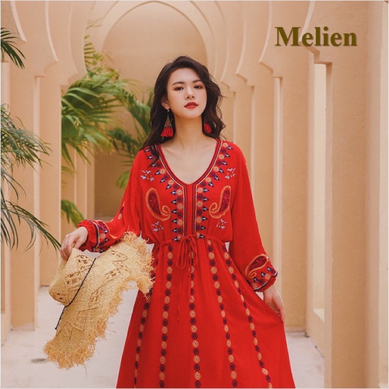 Bông tai boho du lịch, khuyên tai đi biển Vintage sắc màu rực rỡ siêu xinh Hot summer 2022