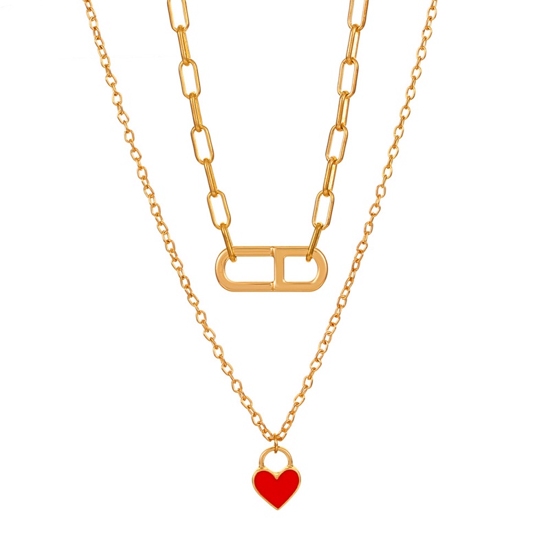 (MỚI) Vòng cổ nhiều lớp hình mũi heo thời trang