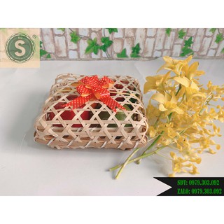 Hộp Vuông Tre Đựng Quà Tết 2021 G8