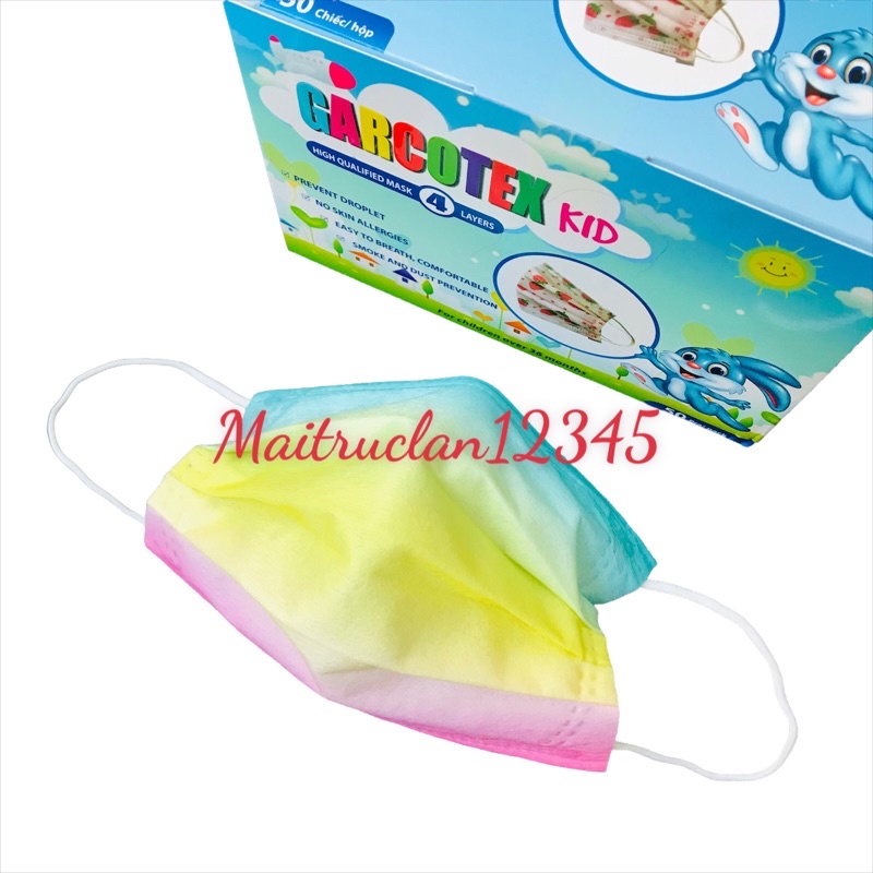 Khẩu trang Cầu vồng sắc màu cao cấp G'mask dành cho trẻ em từ 4-10 tuổi