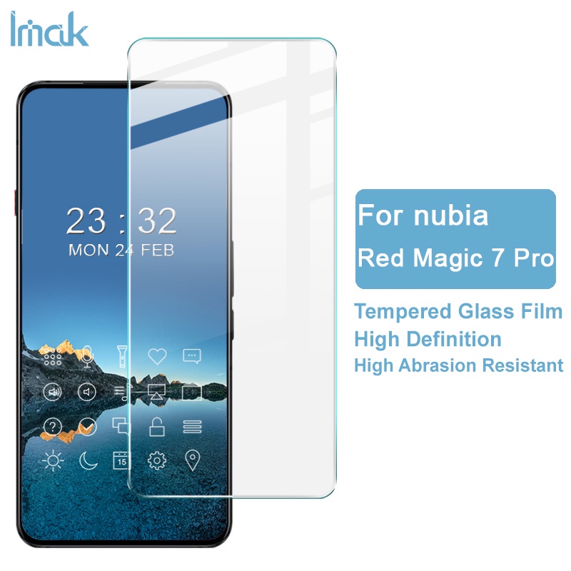 Kính Cường Lực Siêu Mỏng Chống Cháy Nổ Cho Imak ZTE Nubia Red Magic 7 Pro 5G 9H