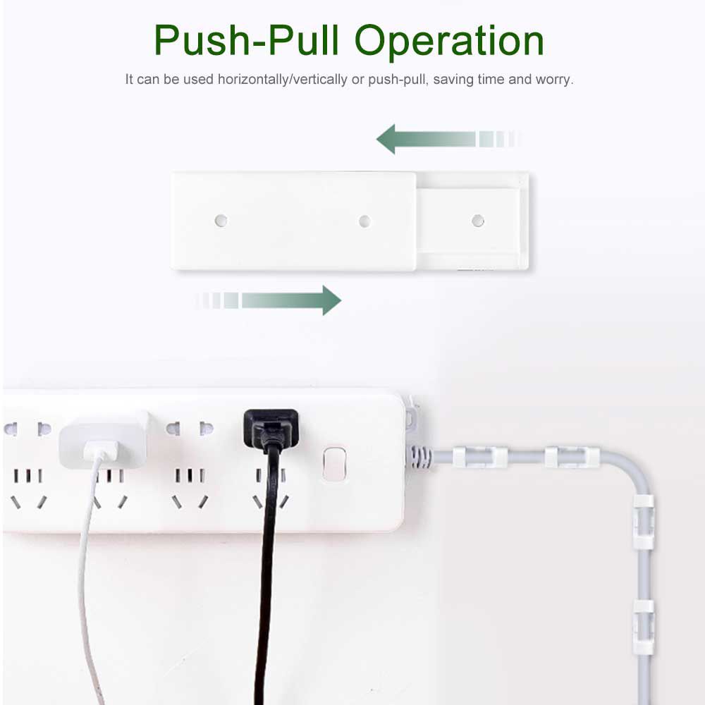 Giá đỡ ổ cắm điện dán tường tự dính không đục lỗ tiện lợi