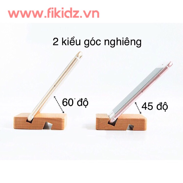 Giá đỡ điện thoại bằng gỗ nhỏ gọn