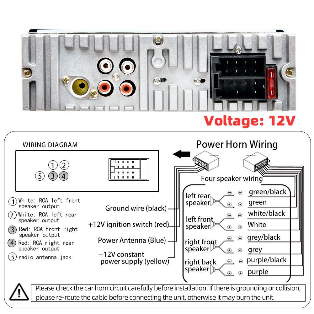 MYRONGVN Máy Nghe Nhạc MP3 12V Rảnh Tay Tích Hợp Bảng Điều Khiển Dành Cho Ô Tô