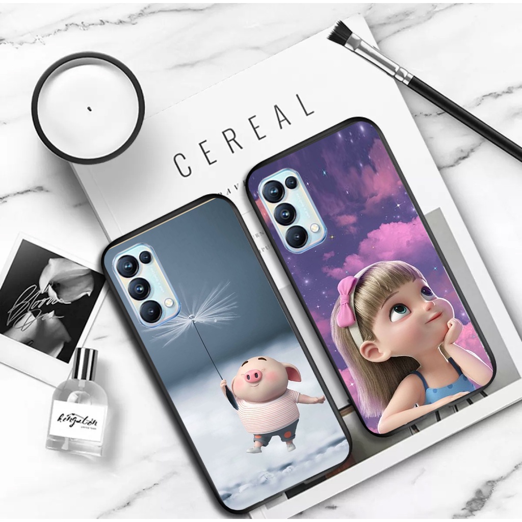 Ốp lưng điện thoại cho OPPO RENO 3 / 4 / 5,ốp nhựa in hình cute Shop.viet9