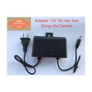 Adapter nguồn 12V 2A móc treo cho camera ngoài trời