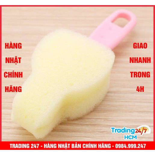 [Hỏa tốc HCM] Dụng cụ cọ bình loại mút xốp Kokubo Nhật Bản