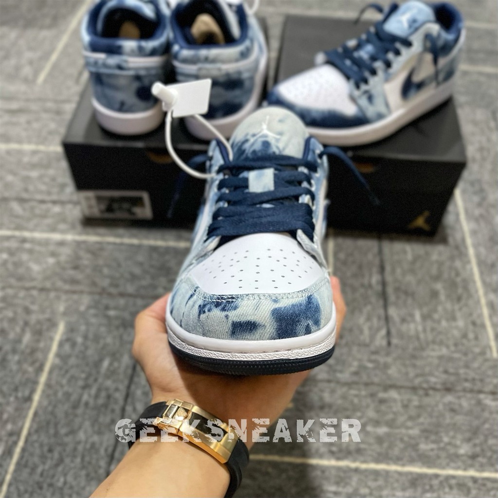 [GeekSneaker] Giày Sneaker Cổ Thấp Màu Denim Washed | BigBuy360 - bigbuy360.vn