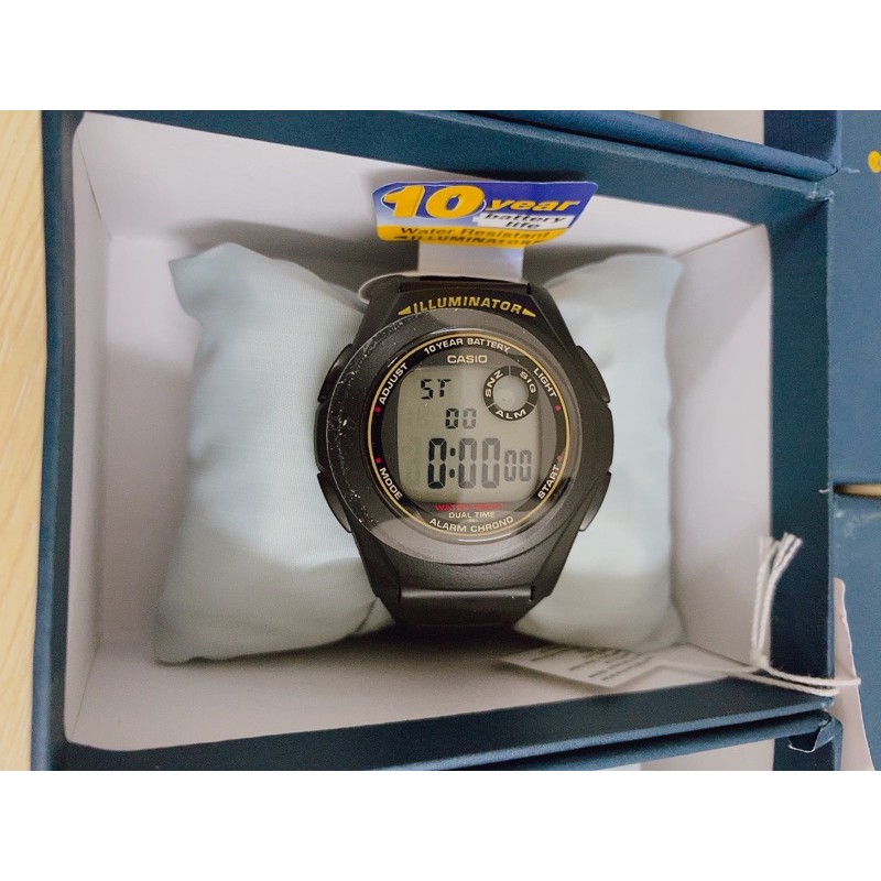 Đồng hồ unisex Casio chính hãng F-200W dây nhựa chống nước, bảo hành 1 tháng