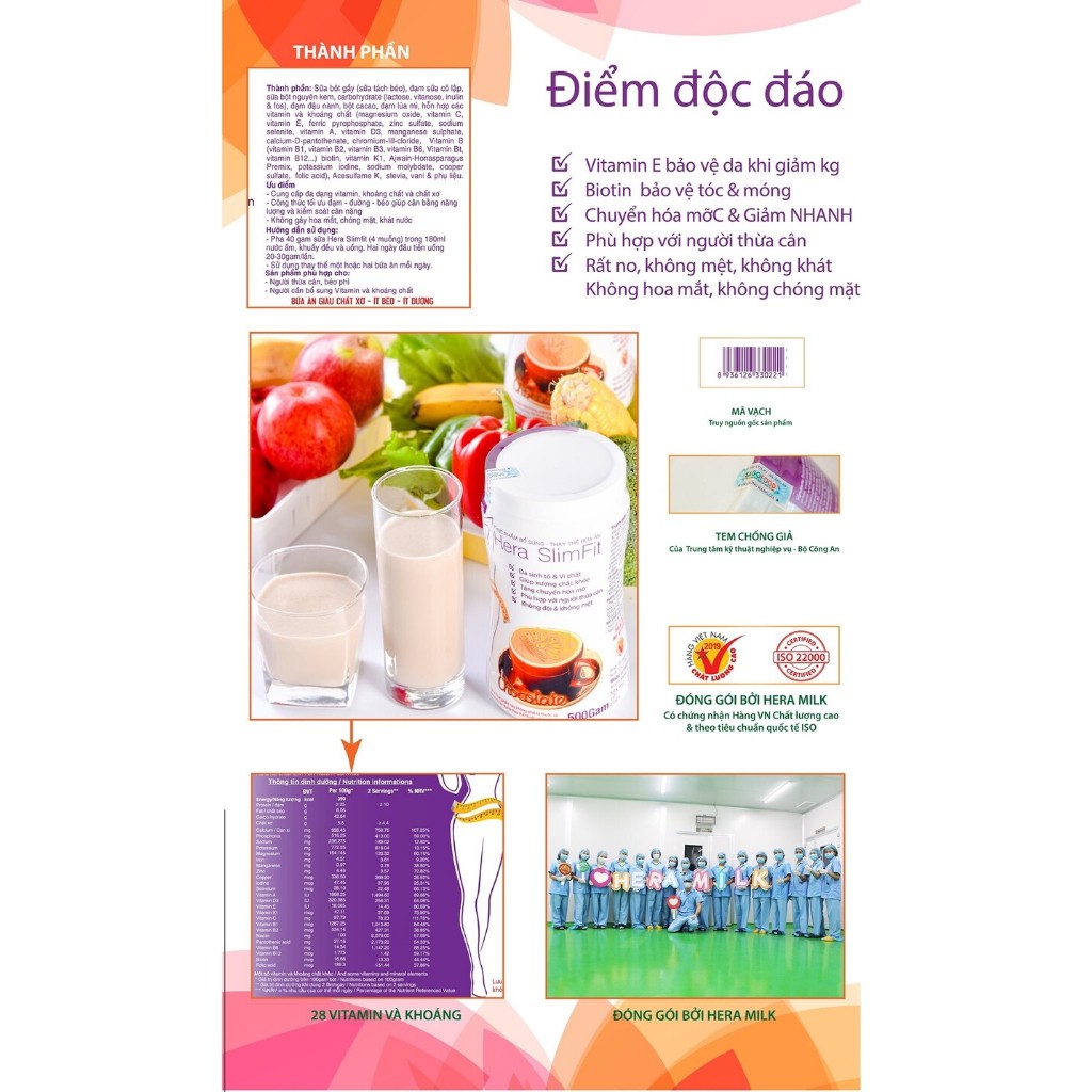 Sữa giảm cân Hera SLIMFIT 500g