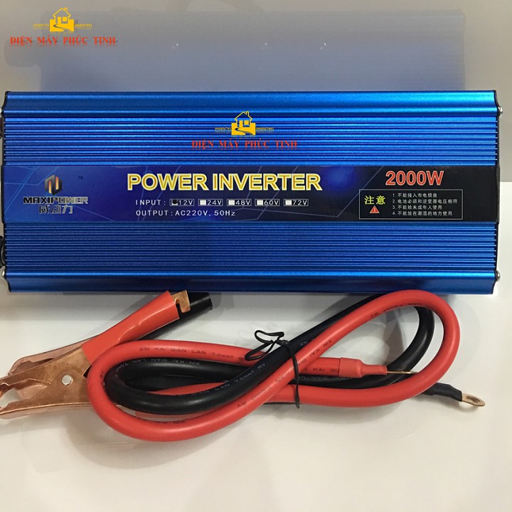 MÁY KÍCH ĐIỆN 12V - 2000W MAXI POWER