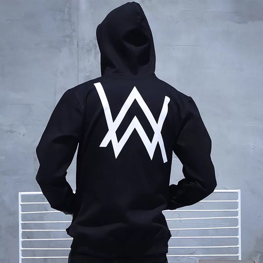 Áo hoodie nam có nón in họa tiết biểu tượng Alan Walker nhiều size để lựa chọn