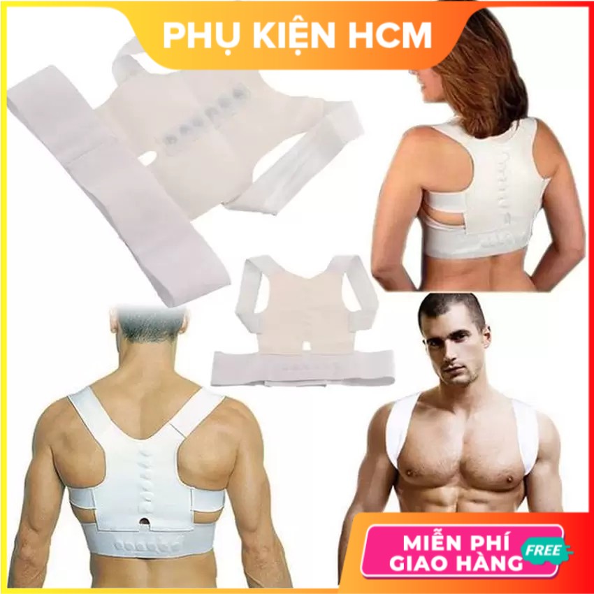 Đai nẹp chống lưng gù, vẹo cột sống ❣️FREESHIP❣️ Từ tính Cao cấp - Phụ Kiện HCM