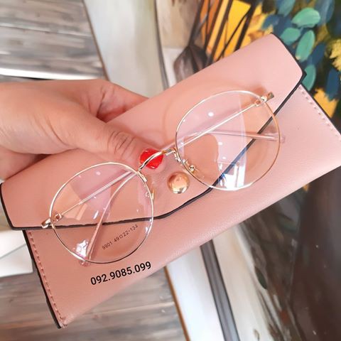 Gọng kính cận kim loại tròn V901 - Kính thời trang 0 độ | BigBuy360 - bigbuy360.vn
