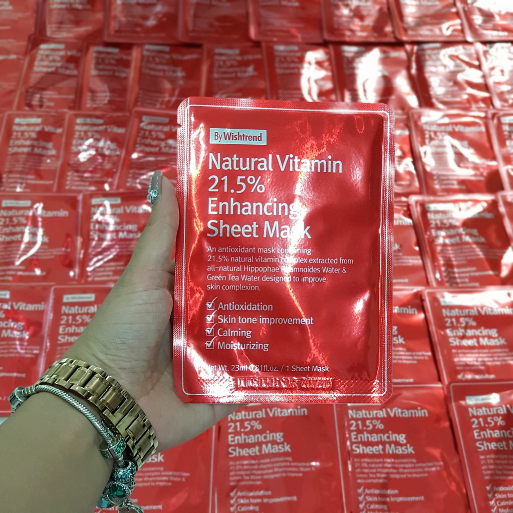 [ Mẫu Mới ] Mặt Nạ Giấy OST Natural Vitamin 21.5 Enhancing Sheet Mask