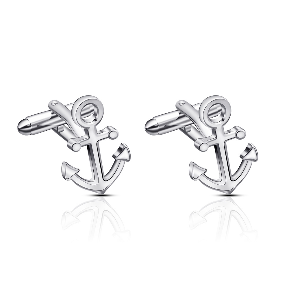 Cặp khuy măng sét EFAN thiết kế mỏ neo thời trang độc đáo dành cho nam