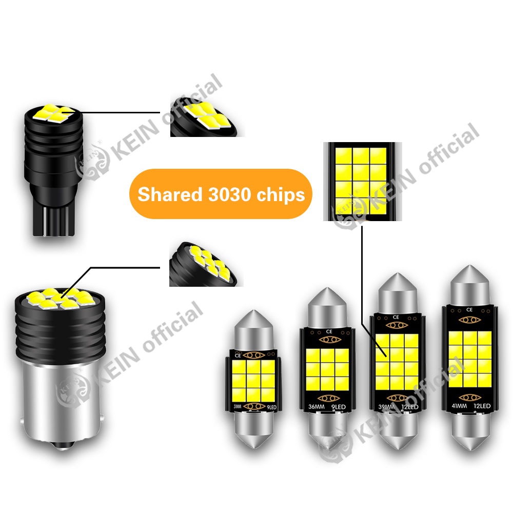 Bóng Đèn Led T10 W5W 31mm 36mm 39mm 41mm C5W C10W C3W 1156 BA15S 1157 BAY15D Gắn Bên Trong Biển Số Xe Hơi