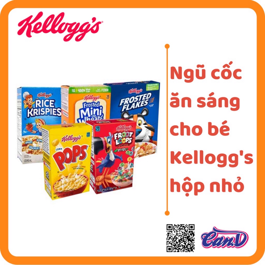 (4 loại) Ngũ cốc ăn sáng cho bé Kellogg's Hộp nhỏ [Sale Toàn Shop]