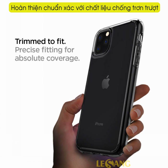 Ốp lưng iPhone 11 Pro Max / 11 / 11 Pro Spigen Ultra Hybrid (trong Suốt) - Hàng Chính Hãng.