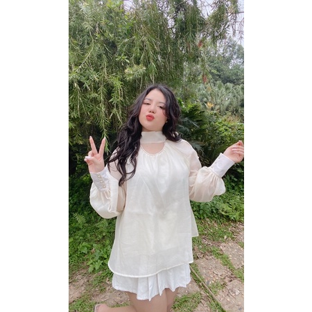 Áo Babydoll Tơ Voan Cao Cấp Hương Quỳnh Bigsize