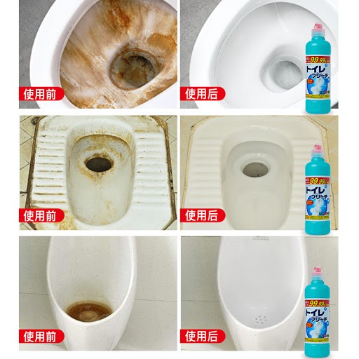 Nước tẩy rửa nhà vệ sinh toilet Rocket Soap Nhật Bản 500g tiết kiệm thời gian và công sức