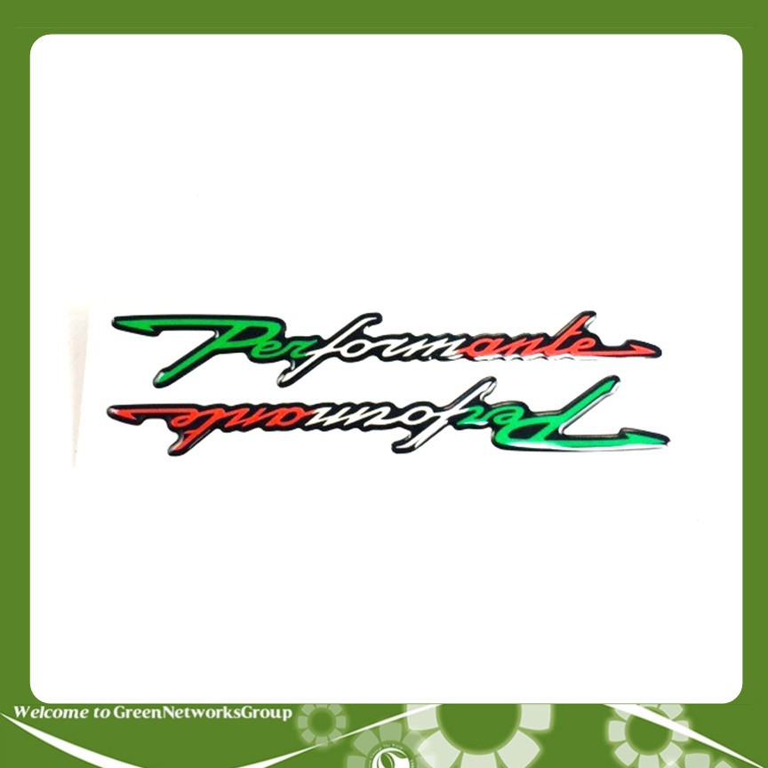 Bộ tem decal xe Performante Greennetworks
