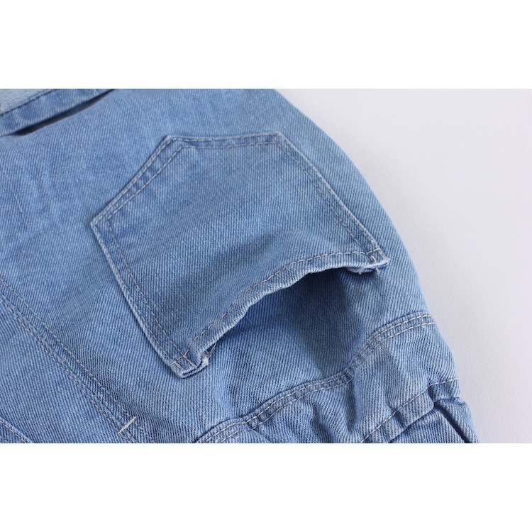 Quần short denim  họa tiết hoạt hình dễ thương phong cách cá tính cho trẻ em 1-11 tuổi