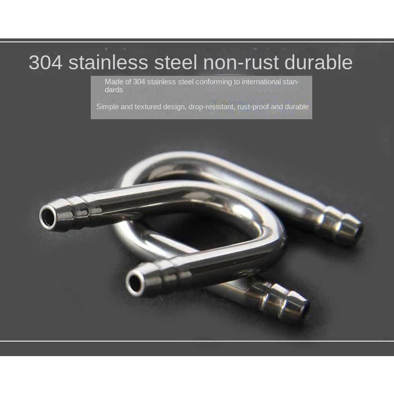 Ống Bơm Oxy CO2 Chữ U Bằng Thép Không Gỉ Cho Bể Cá