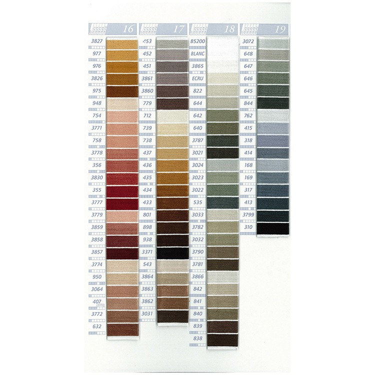 10 chỉ cotton 8m theo tông, tự chọn mã DMC