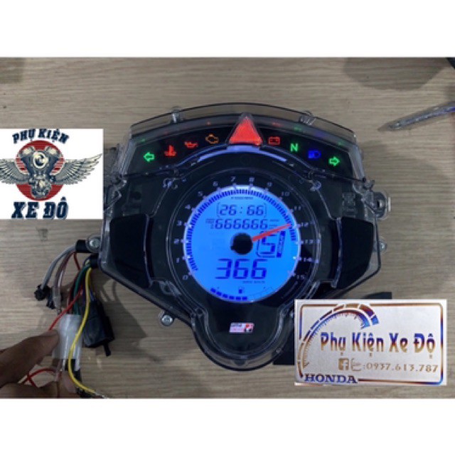 Đồng  hồ ex135 uma mẫu 2020 - Đồng hồ điện tử Ex11 - xịn - dh uma racing exciter 135 2011