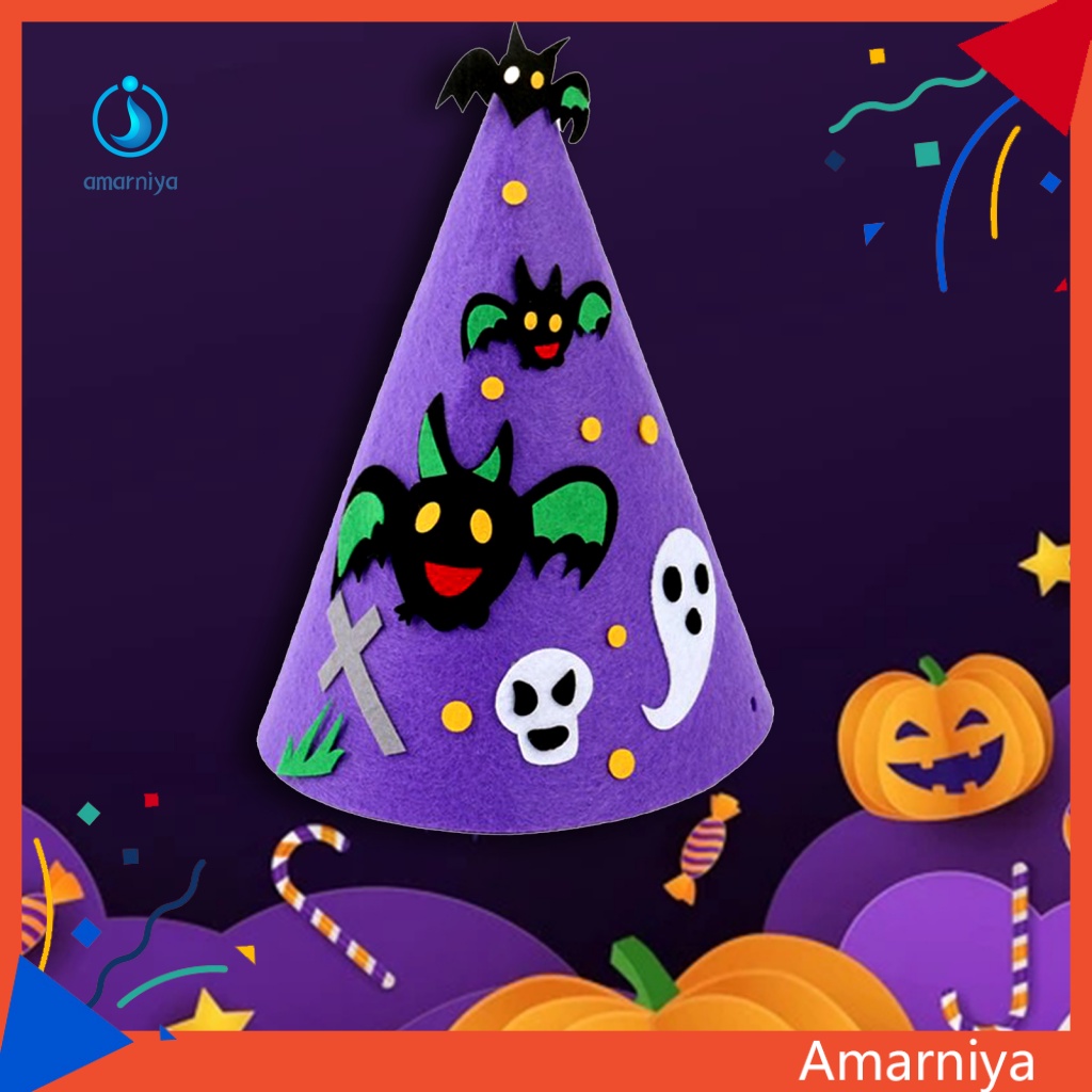 1 Bộ Nón Phù Thủy Làm Thủ Công Cho Bé