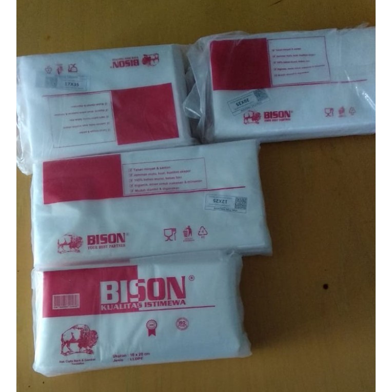 Túi Nhựa Pe Trong Suốt Dày Dặn Chịu Nhiệt 15x30 Bison