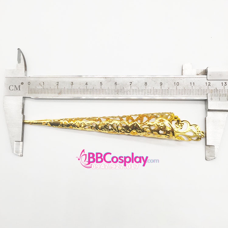 Móng tay giả cổ trang - hộ giáp - móng tay vàng - 12393