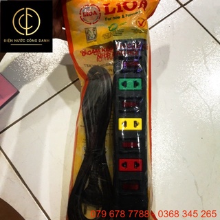 Ổ cắm điện lioa 4s on-of dây 3mx2 trắng 4sof3w