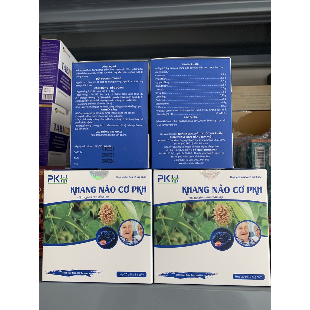 Khang não cơ pkh - hỗ trợ giảm run tay chân