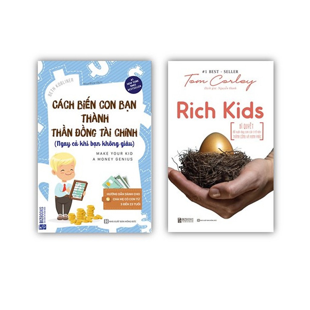 Sách - Combo Rich Kids  + Cách Biến Con Bạn Thành Thần Đồng Tài Chính Tặng vở Hồng Hà 72 trang