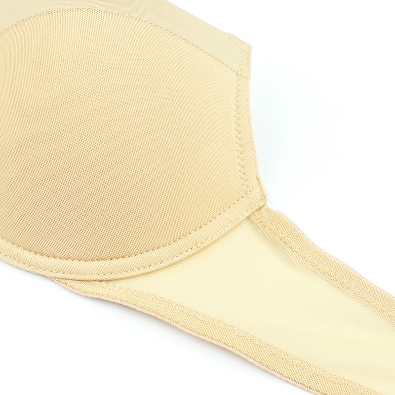 Bộ Đồ Lót Nữ Trơn Phối Lưới Có Gọng Mút Mỏng Thoải Mái Da Đậm (Mustoto MA43 MQ45)