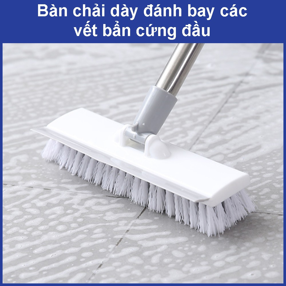 Chổi chà sàn gạt nước thông minh 2 IN 1 cán dài tùy chỉnh kích thước tiện lợi