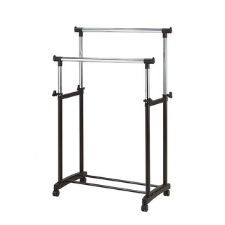 Giàn phơi inox thông minh 2 tầng có bánh xe di chuyển